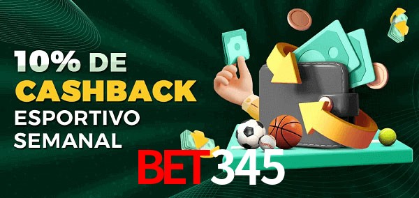 10% de bônus de cashback na bet345